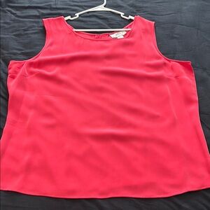 NEXX WOMAN 2X Red/Pink Sleeveless Top 100% silk!